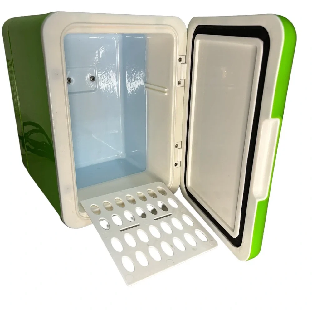 Mountain Dew 6 Can Mini Fridge Beverage Center Lime Green Logo. Works 9.5”x 7” - Picture 3 of 12